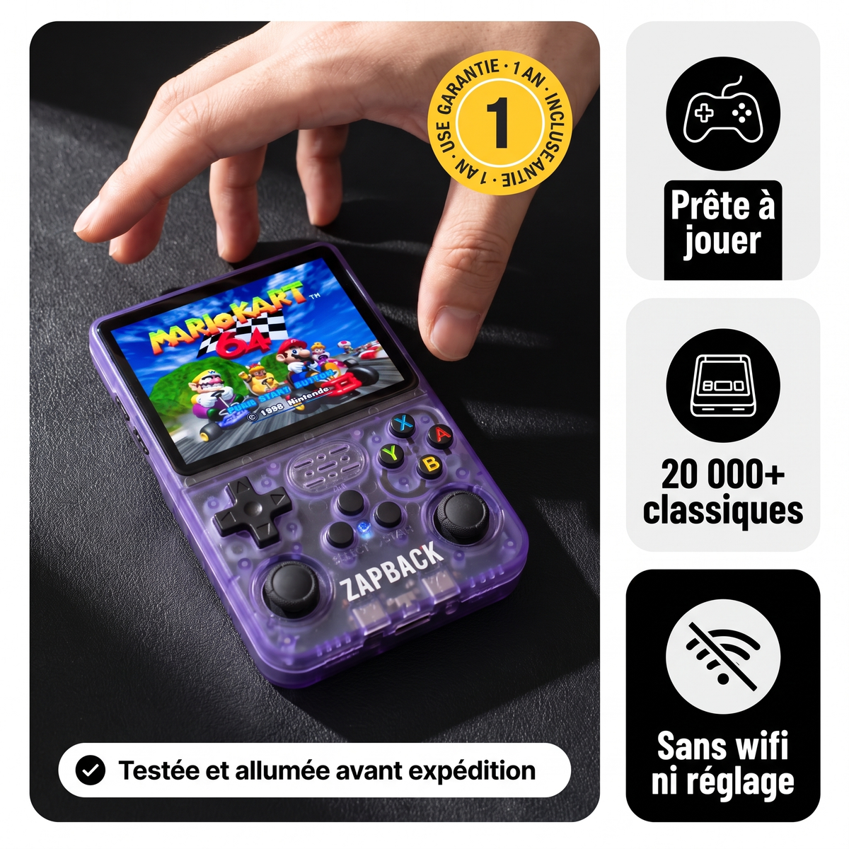 Console de jeu rétro ZapBack
