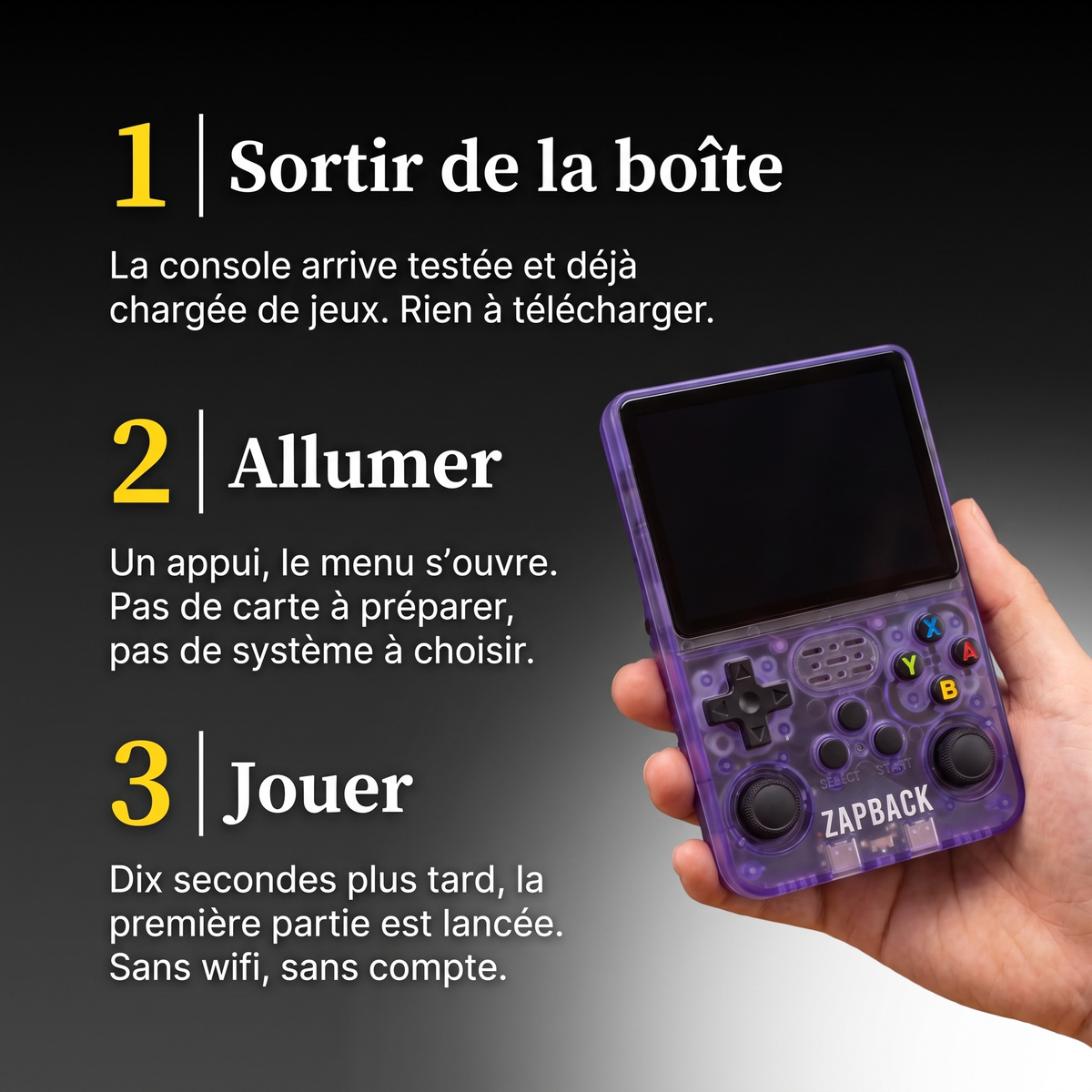 Console de jeu rétro ZapBack